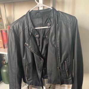 Synthetic Leather Jacket